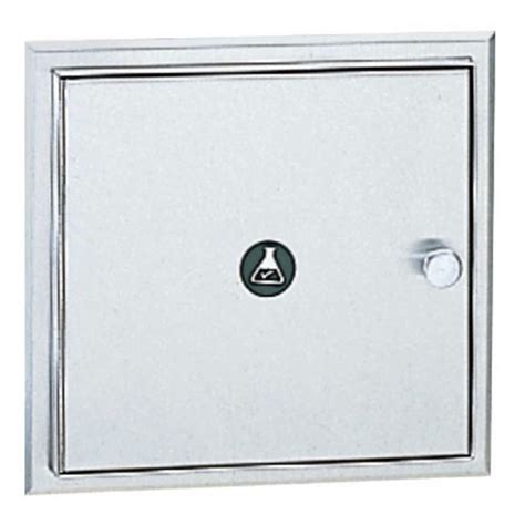 stainless steel recessed specimen pass thru cabinet|Bobrick Recessed Specimen Pass.